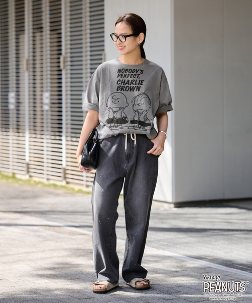 FRAMeWORK（フレームワーク）の「JOHNBULL/ジョンブル PENUTS BUDDY T（Tシャツ/カットソー・レディース・スミクロ・FREE）」の2枚目の写真