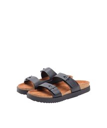 TOMMY HILFIGER | コルクアジャスタブルレザーサンダル(サンダル)