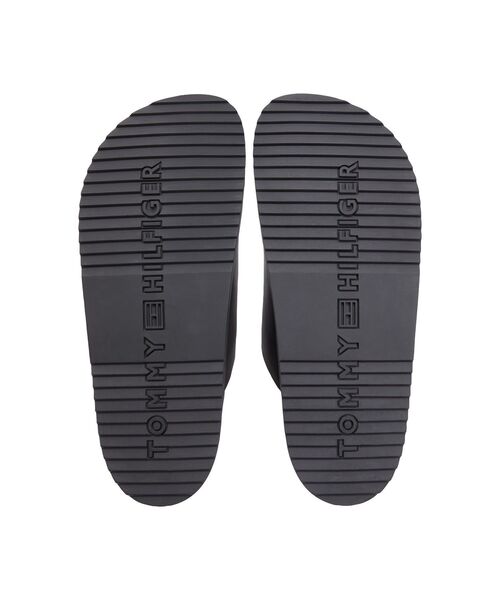 TOMMY HILFIGER(トミーヒルフィガー)の「コルクアジャスタブルレザーサンダル(サンダル・メンズ・ブラック・25cm/26.5cm/26cm)」の6枚目の写真