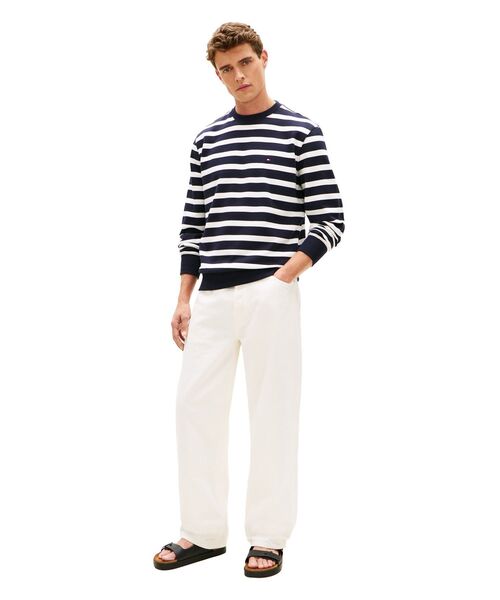 TOMMY HILFIGER(トミーヒルフィガー)の「コルクアジャスタブルレザーサンダル(サンダル・メンズ・ブラック・25cm/26.5cm/26cm)」の3枚目の写真