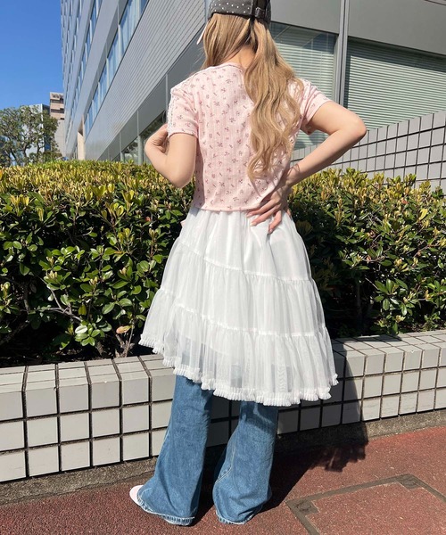 WC(ダブル シー)の「ボリュームミドルチュチュ(スカート・レディース・グレー/ホワイト・FREE)」の5枚目の写真