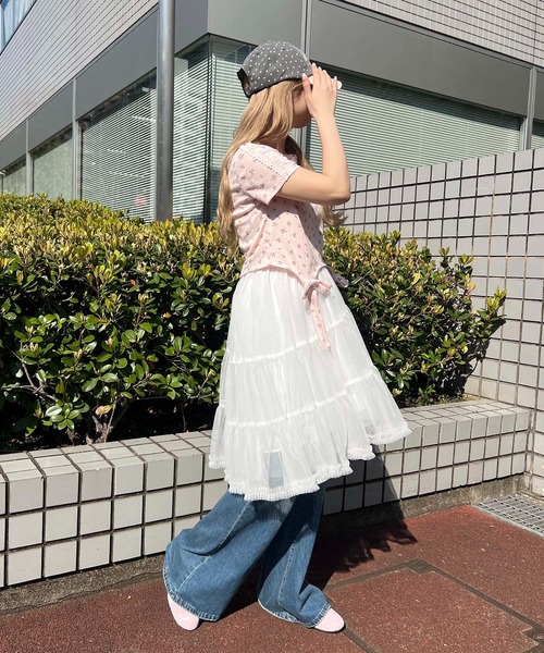 WC(ダブル シー)の「ボリュームミドルチュチュ(スカート・レディース・グレー/ホワイト・FREE)」の7枚目の写真
