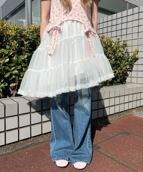 WC(ダブル シー)の「ボリュームミドルチュチュ(スカート・レディース・グレー/ホワイト・FREE)」の8枚目の写真