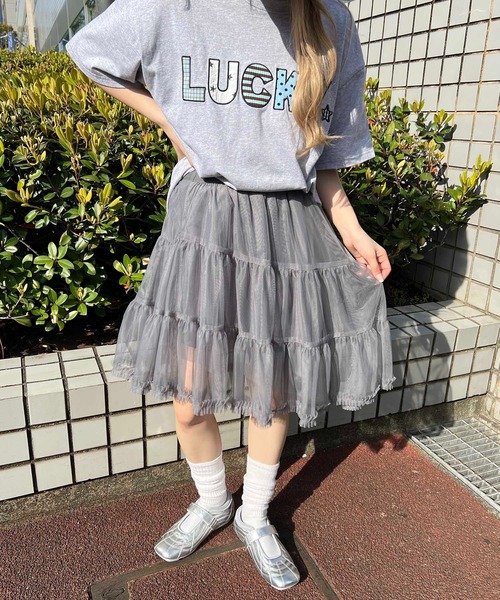 WC(ダブル シー)の「ボリュームミドルチュチュ(スカート・レディース・グレー/ホワイト・FREE)」の11枚目の写真