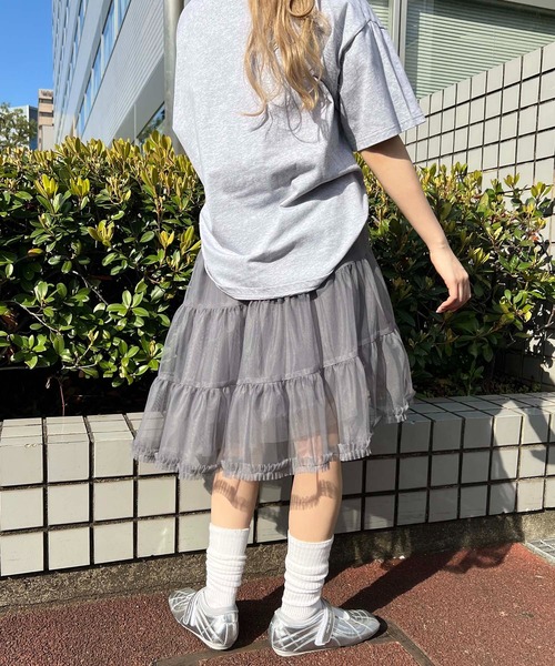 WC(ダブル シー)の「ボリュームミドルチュチュ(スカート・レディース・グレー/ホワイト・FREE)」の12枚目の写真