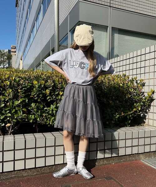 WC(ダブル シー)の「ボリュームミドルチュチュ(スカート・レディース・グレー/ホワイト・FREE)」の13枚目の写真