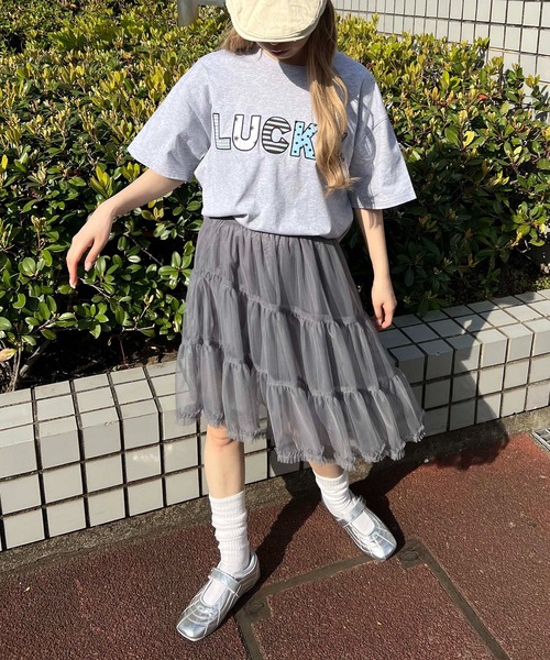 WC(ダブル シー)の「ボリュームミドルチュチュ(スカート・レディース・グレー/ホワイト・FREE)」の14枚目の写真