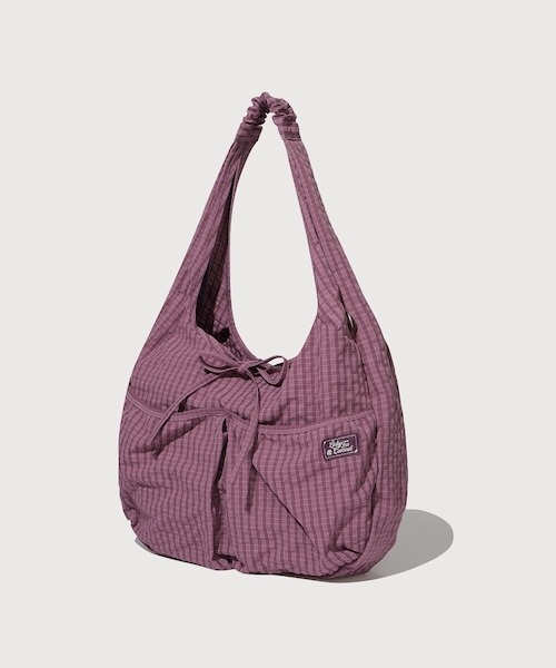 COVERNAT(カバーナット)の「WOMEN SHIRRING EGG ECO BAG(エコバッグ/サブバッグ・レディース・パープル/ネイビー・FREE)」の4枚目の写真