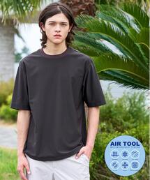 【接触冷感/UVカット/ウォッシャブル】AIRTOOL クルーネックTシャツ