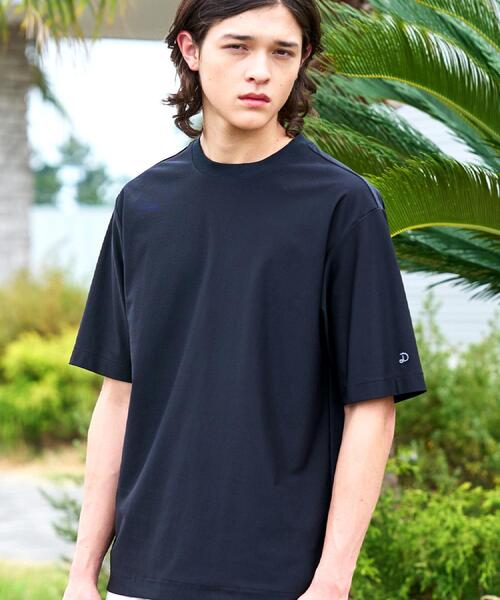 DRESSTERIOR(ドレステリア)の「【接触冷感/UVカット/ウォッシャブル】AIRTOOL クルーネックTシャツ(Tシャツ/カットソー・メンズ・ダークブラウン/ベージュ/ブラック・94/92/91/90)」の4枚目の写真