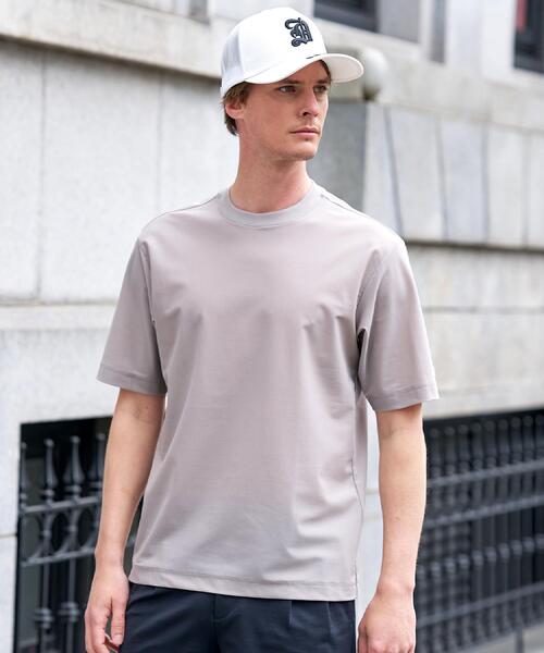 DRESSTERIOR(ドレステリア)の「【接触冷感/UVカット/ウォッシャブル】AIRTOOL クルーネックTシャツ(Tシャツ/カットソー・メンズ・ダークブラウン/ベージュ/ブラック・94/92/91/90)」の6枚目の写真