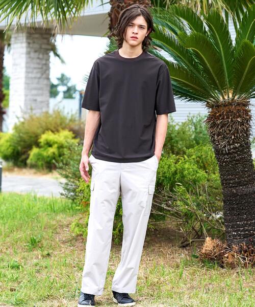 DRESSTERIOR(ドレステリア)の「【接触冷感/UVカット/ウォッシャブル】AIRTOOL クルーネックTシャツ(Tシャツ/カットソー・メンズ・ダークブラウン/ベージュ/ブラック・94/92/91/90)」の9枚目の写真