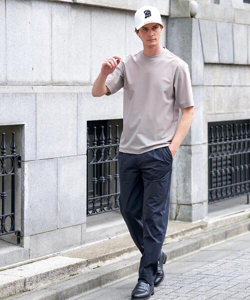 DRESSTERIOR(ドレステリア)の「【接触冷感/UVカット/ウォッシャブル】AIRTOOL クルーネックTシャツ(Tシャツ/カットソー・メンズ・ダークブラウン/ベージュ/ブラック・94/92/91/90)」の17枚目の写真