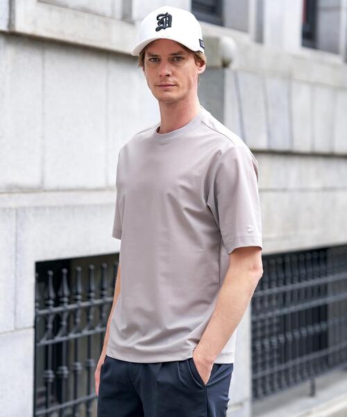 DRESSTERIOR(ドレステリア)の「【接触冷感/UVカット/ウォッシャブル】AIRTOOL クルーネックTシャツ(Tシャツ/カットソー・メンズ・ダークブラウン/ベージュ/ブラック・94/92/91/90)」の19枚目の写真