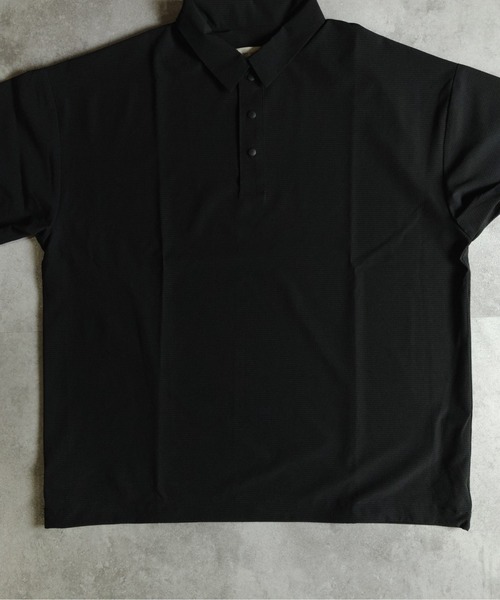 many men many mind(メニーメンメニーマインド)の「MANYMENMANYMINDS / AIRLEAKFABRIC/半袖ポロシャツ(ポロシャツ・メンズ・チャコール/ブラック・LARGE/X-LARGE/MEDIUM)」の15枚目の写真