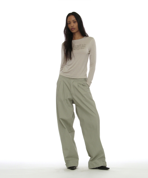 PARTIMENTO WOMEN(パルティメントウィメン)の「DBRスローガンプリンテッドロングスリーブT_エクリュ(Tシャツ/カットソー・レディース・その他・SMALL/MEDIUM)」の7枚目の写真