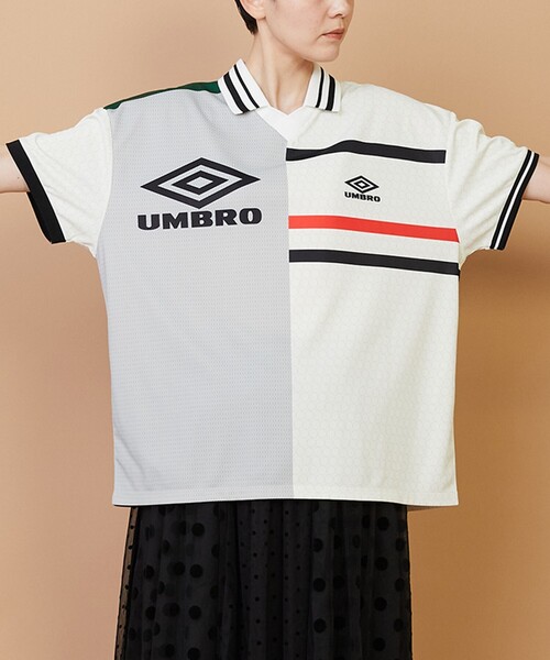FRAPBOIS(フラボア)の「UMBRO GAME-SHIRT(Tシャツ/カットソー・レディース・ホワイト/ブラック・2/1)」の6枚目の写真