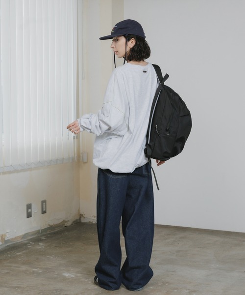 Chick(チック)の「Printed Drop-Shoulder Crew-Neck Long-Sleeve Top / プリントデザイン ドロップショルダー クルーネック長袖トップス ロンT 秋服 2026年秋冬(Tシャツ/カットソー・レディース・グレー/クリーム/チャコールグレー・FREE)」の17枚目の写真
