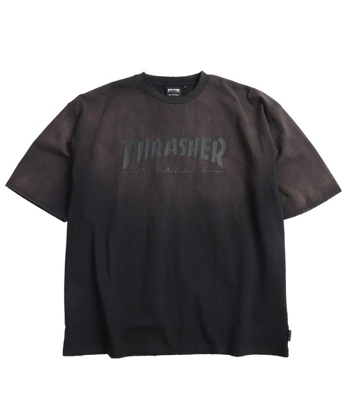 THRASHER（スラッシャー）の「THRASHER (スラッシャー) ダメージ加工 グラデーション Tシャツ 半袖 ビッグシルエット オーバーサイズ ヴィンテージ ユニセックス（Tシャツ/カットソー・メンズ・ピンク/ブラウン/ブルー/ブラック・M/L/LL）」の8枚目の写真