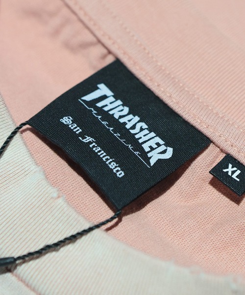THRASHER（スラッシャー）の「THRASHER (スラッシャー) ダメージ加工 グラデーション Tシャツ 半袖 ビッグシルエット オーバーサイズ ヴィンテージ ユニセックス（Tシャツ/カットソー・メンズ・ピンク/ブラウン/ブルー/ブラック・M/L/LL）」の20枚目の写真