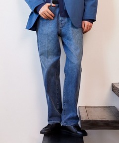 FACE PRINT WIDE STRAIGHT PANTS（デニムパンツ）｜BEEDEN（ビーデン