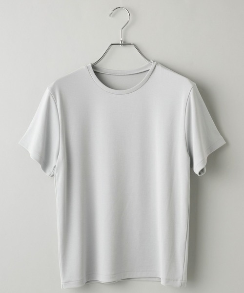 A part by(アパートバイ)の「【理想のシンプルT】サンドウォッシュフライスTシャツ(Tシャツ/カットソー・レディース・ブルー系その他3/チャコールグレー/オフホワイト/ベージュ・FREE)」の4枚目の写真