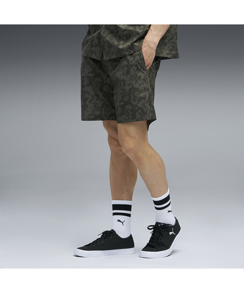 PUMA(プーマ)の「PUMA プーマ メンズ ESS エレベーテッド ウーブン AOP 6ショート パンツ(その他パンツ・メンズ・グリーン系その他/ホワイト/ブラック・X-LARGE/XX-LARGE/MEDIUM/SMALL/LARGE)」の9枚目の写真