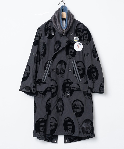 STOF(ストフ)の「Alternative Chaos Coat(チェスターコート・メンズ・ブラック/ブラック×グレー・M/S)」の17枚目の写真