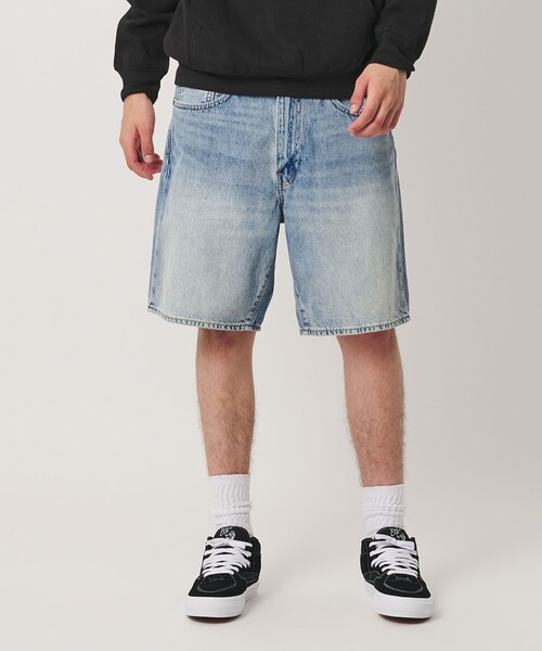 Levi's(リーバイス)の「【国内EXCLUSIVE】<Levis>468 ショーツ(デニムパンツ・メンズ・ライトブルー/オフホワイト・32inch/28inch/30inch/34inch/36inch)」の4枚目の写真