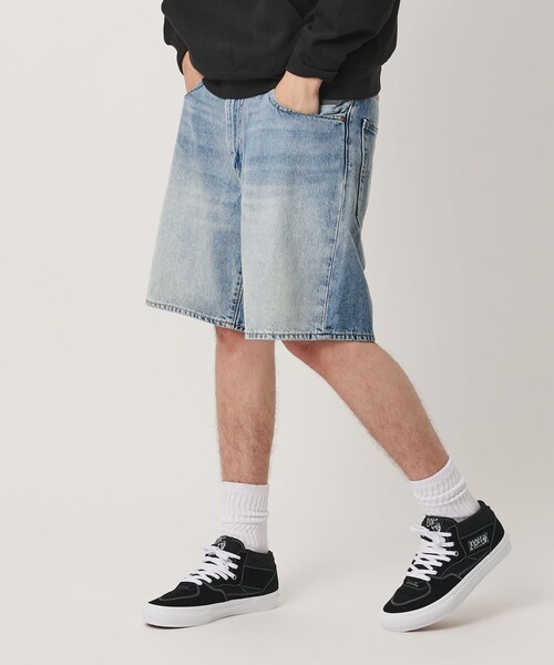 Levi's(リーバイス)の「【国内EXCLUSIVE】<Levis>468 ショーツ(デニムパンツ・メンズ・ライトブルー/オフホワイト・32inch/28inch/30inch/34inch/36inch)」の5枚目の写真