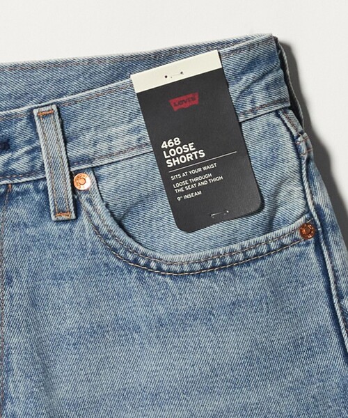 Levi's(リーバイス)の「【国内EXCLUSIVE】<Levis>468 ショーツ(デニムパンツ・メンズ・ライトブルー/オフホワイト・32inch/28inch/30inch/34inch/36inch)」の13枚目の写真