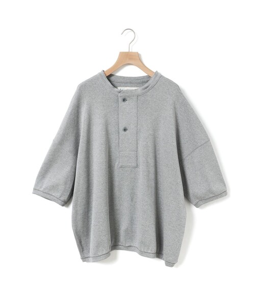 MidiUmi(ミディウミ)の「MidiUmi ヘンリーネックプルオーバー(Tシャツ/カットソー・レディース・アイボリー/ライトグレー・FREE)」の2枚目の写真