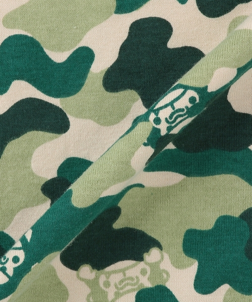 XLARGE KIDS（エクストララージキッズ）の「ファニーゴリラカモ総柄 半袖Tシャツ（Tシャツ/カットソー・キッズ・ブルー/グリーン・90cm/100cm/110cm/140cm/120cm/130cm/80ｃｍ）」の16枚目の写真