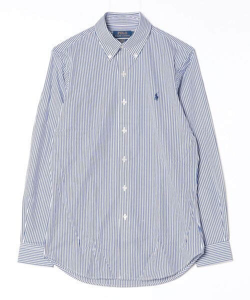 POLO RALPH LAUREN(ポロ ラルフ ローレン)の「クラシック フィット ストライプド ストレッチ ポプリン シャツ(シャツ/ブラウス・メンズ・ブルー・L/M/S/XL/XS/XXL)」の3枚目の写真