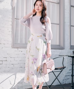 UND SCAN FLOWER SKIRT（スカート）｜Ameri（アメリ）のファッション