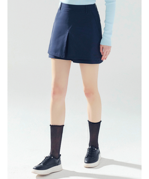 LORDLOAR(ロードロアル)の「ダブルレイヤードショートパンツ ネイビー(その他パンツ・レディース・その他・SMALL/MEDIUM/LARGE)」の1枚目の写真