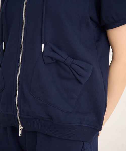 FCMM(エフシーエムエム)の「RIBBON HD SS/リボンフーディーSS(パーカー・レディース・ピンク/グレー/ネイビー・SMALL/MEDIUM)」の11枚目の写真