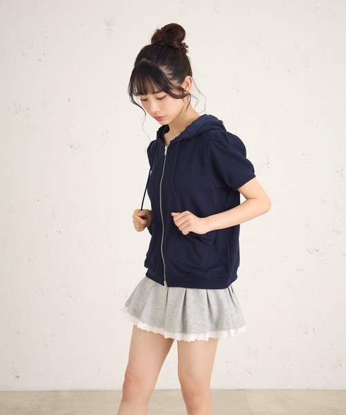 FCMM(エフシーエムエム)の「RIBBON HD SS/リボンフーディーSS(パーカー・レディース・ピンク/グレー/ネイビー・SMALL/MEDIUM)」の5枚目の写真