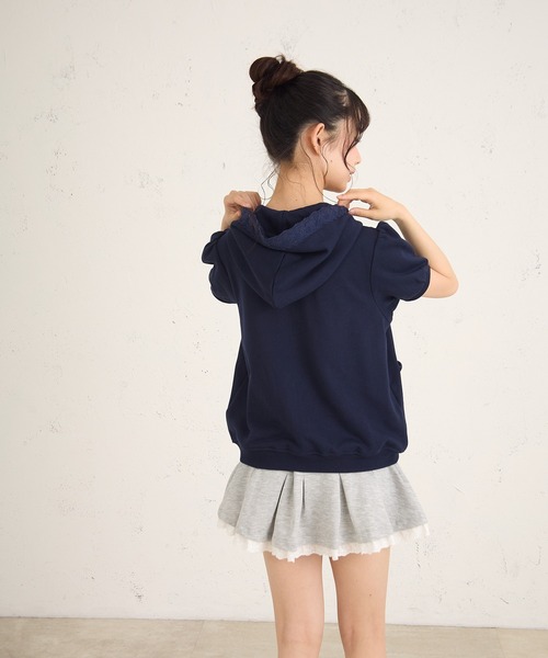 FCMM(エフシーエムエム)の「RIBBON HD SS/リボンフーディーSS(パーカー・レディース・ピンク/グレー/ネイビー・SMALL/MEDIUM)」の6枚目の写真
