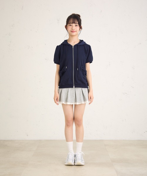 FCMM(エフシーエムエム)の「RIBBON HD SS/リボンフーディーSS(パーカー・レディース・ピンク/グレー/ネイビー・SMALL/MEDIUM)」の7枚目の写真