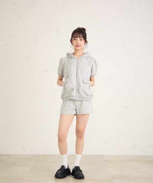 FCMM(エフシーエムエム)の「RIBBON HD SS/リボンフーディーSS(パーカー・レディース・ピンク/グレー/ネイビー・SMALL/MEDIUM)」の20枚目の写真
