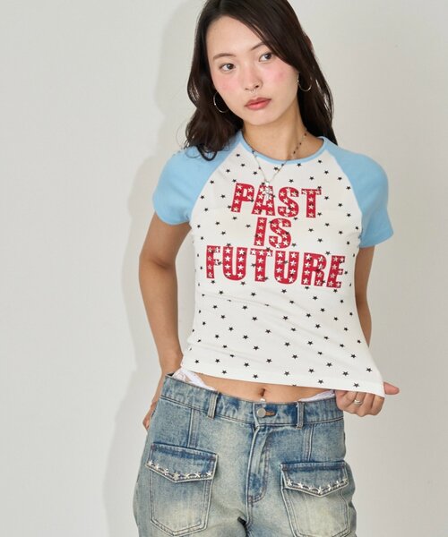 WHO'S WHO gallery(フーズフーギャラリー)の「【新色WEB限定カラーあり】メニースターラグランチビT(Tシャツ/カットソー・レディース・ネイビー/ピンク/オフホワイト/サックスブルー/ホワイト系その他・FREE)」の22枚目の写真