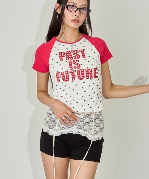 WHO'S WHO gallery(フーズフーギャラリー)の「【新色WEB限定カラーあり】メニースターラグランチビT(Tシャツ/カットソー・レディース・ネイビー/ピンク/オフホワイト/サックスブルー/ホワイト系その他・FREE)」の17枚目の写真