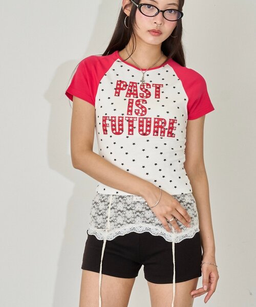 WHO'S WHO gallery(フーズフーギャラリー)の「【新色WEB限定カラーあり】メニースターラグランチビT(Tシャツ/カットソー・レディース・ネイビー/ピンク/オフホワイト/サックスブルー/ホワイト系その他・FREE)」の16枚目の写真