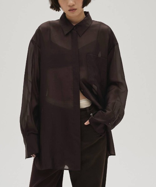 Chambray Silky Shirts 12610427（シャツ/ブラウス）｜TODAYFUL