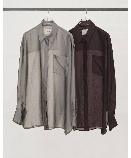TODAYFUL（トゥデイフル）の「Chambray Silky Shirts 12610427（シャツ/ブラウス・レディース・グレー/ブラウン・FREE）」の10枚目の写真