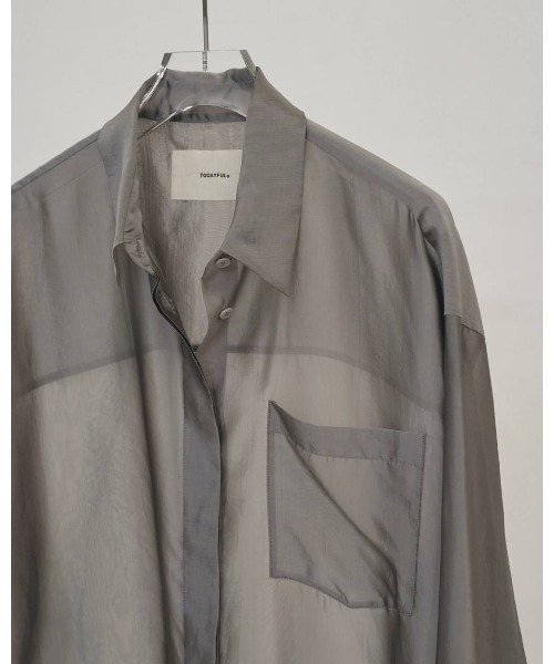 TODAYFUL（トゥデイフル）の「Chambray Silky Shirts 12610427（シャツ/ブラウス・レディース・グレー/ブラウン・FREE）」の12枚目の写真