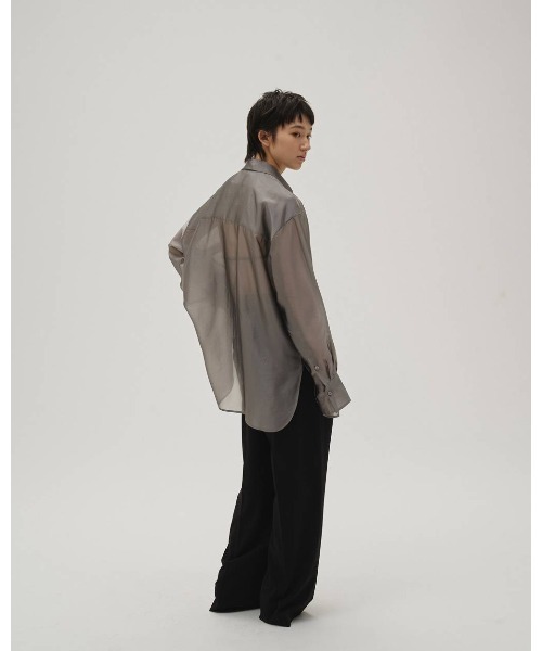 TODAYFUL（トゥデイフル）の「Chambray Silky Shirts 12610427（シャツ/ブラウス・レディース・グレー/ブラウン・FREE）」の8枚目の写真