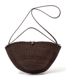 セール】INES BRESSAND MEDIUME WALNUT ショルダーバッグ（かごバッグ