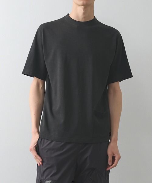 Product Twelve(プロダクトトゥエルブ)の「【Product Twelve】C/W Plating Garment Dyed T-Shirt(Tシャツ/カットソー・メンズ・ブラック/アイボリー・2/1)」の1枚目の写真